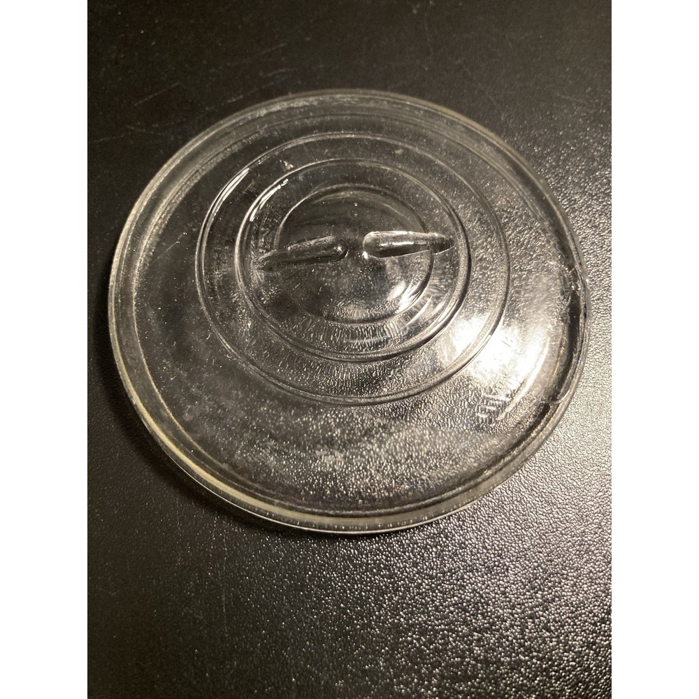 Vtg Clear Glass Canning Mason‎ Jar Lid Wire Bail 3 7/8"